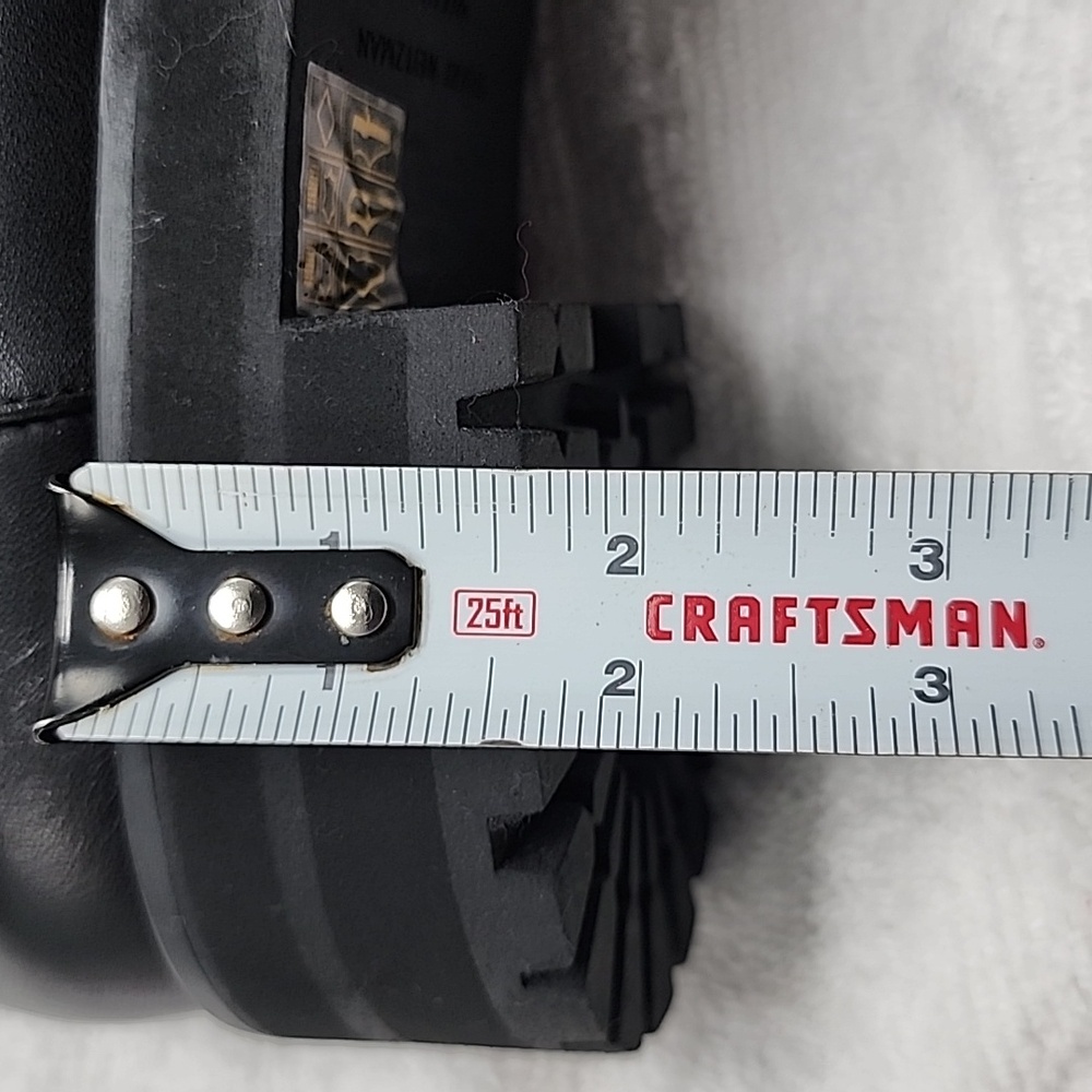 STUART WEITZMAN KNEE HIGH LUG 5050 LEATHER LIFT BLACK AWESOME BOOT LADIES 10 NEW - Picture 11 of 16